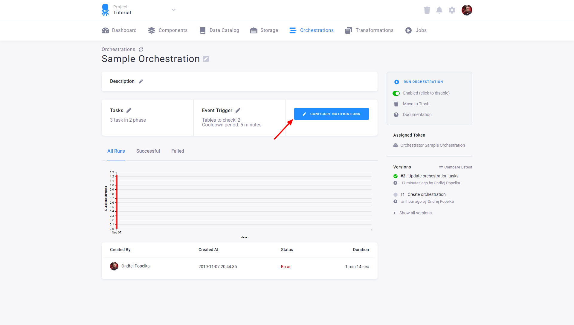 Screenshot - Flow Notifications